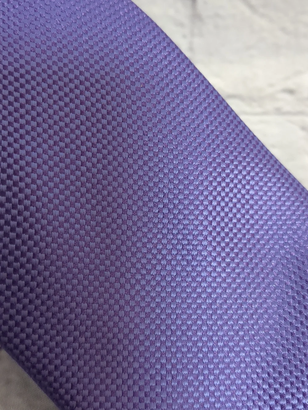 Stafford Solid Purple Textured Men's Tie